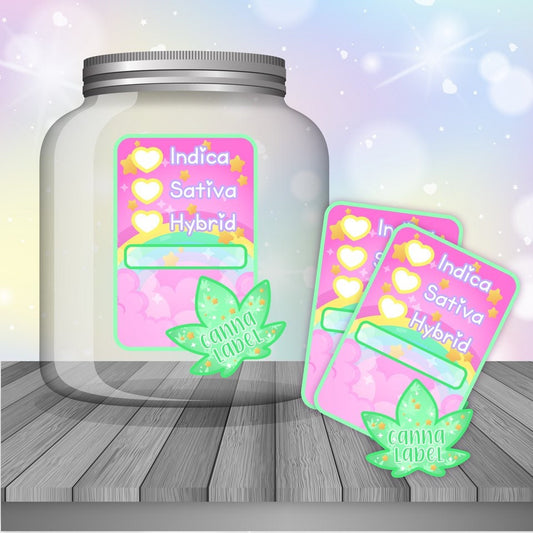 Canna-labels |  cannabis labels, weed labels, stoner girl, weed stickers, cannabis stickers, labels