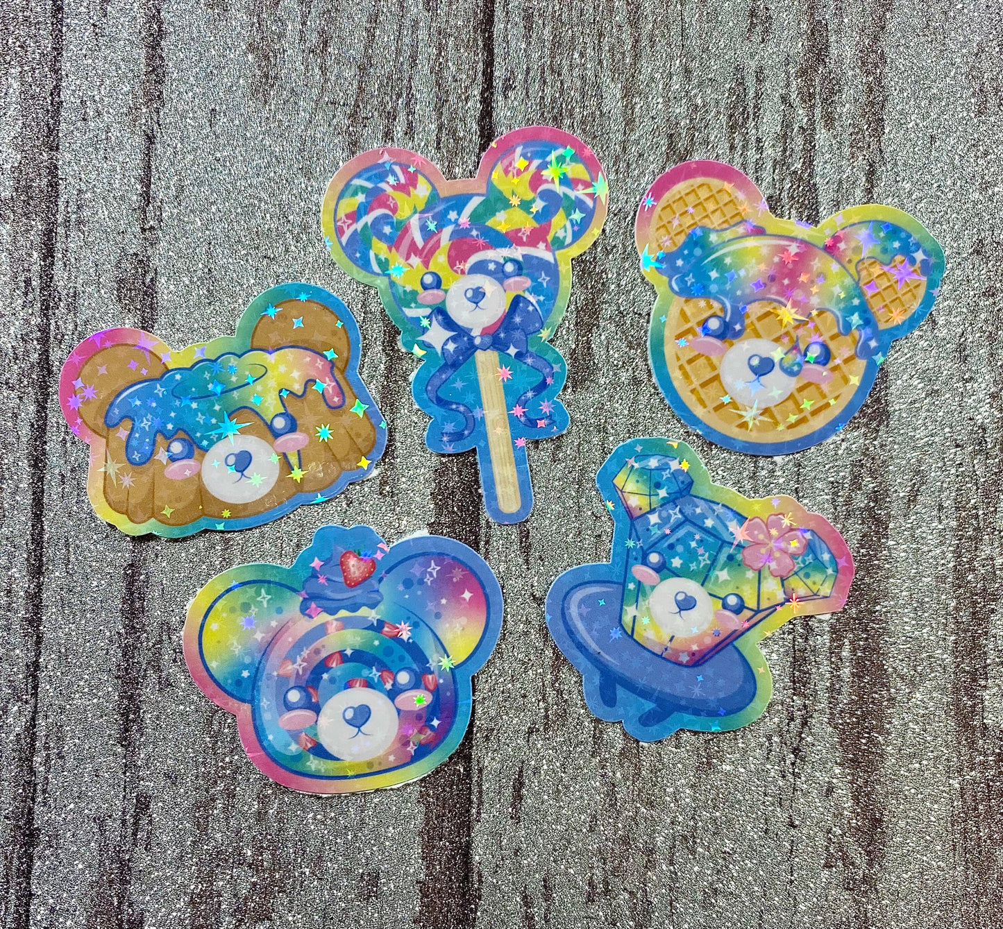 Beary Sweet Sticker Pack | cute bear stickers, bear stickers, candy stickers, sweets stickers, kawaii stickers, girly stickers