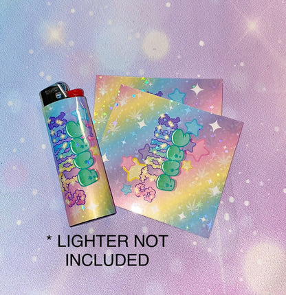 Stoner Babe Lighter Wrap | cannabis lighter wrap, Kawaii lighter wraps, lighter wraps, Cannabis art, weed stickers, Kawaii, stickers