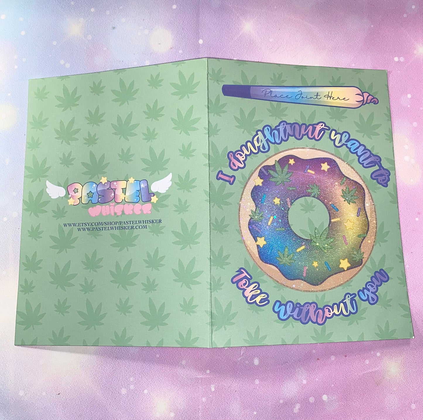 Doughnut Toke Card | cannabis cards, stoner girl, weed cards, greeting cards, Kawaii cards