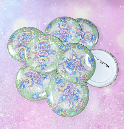 Stoner Girl Button Pin | stoner girls, button pins, Kawaii buttons, Kawaii art, button collection, cute button pins, girly buttons