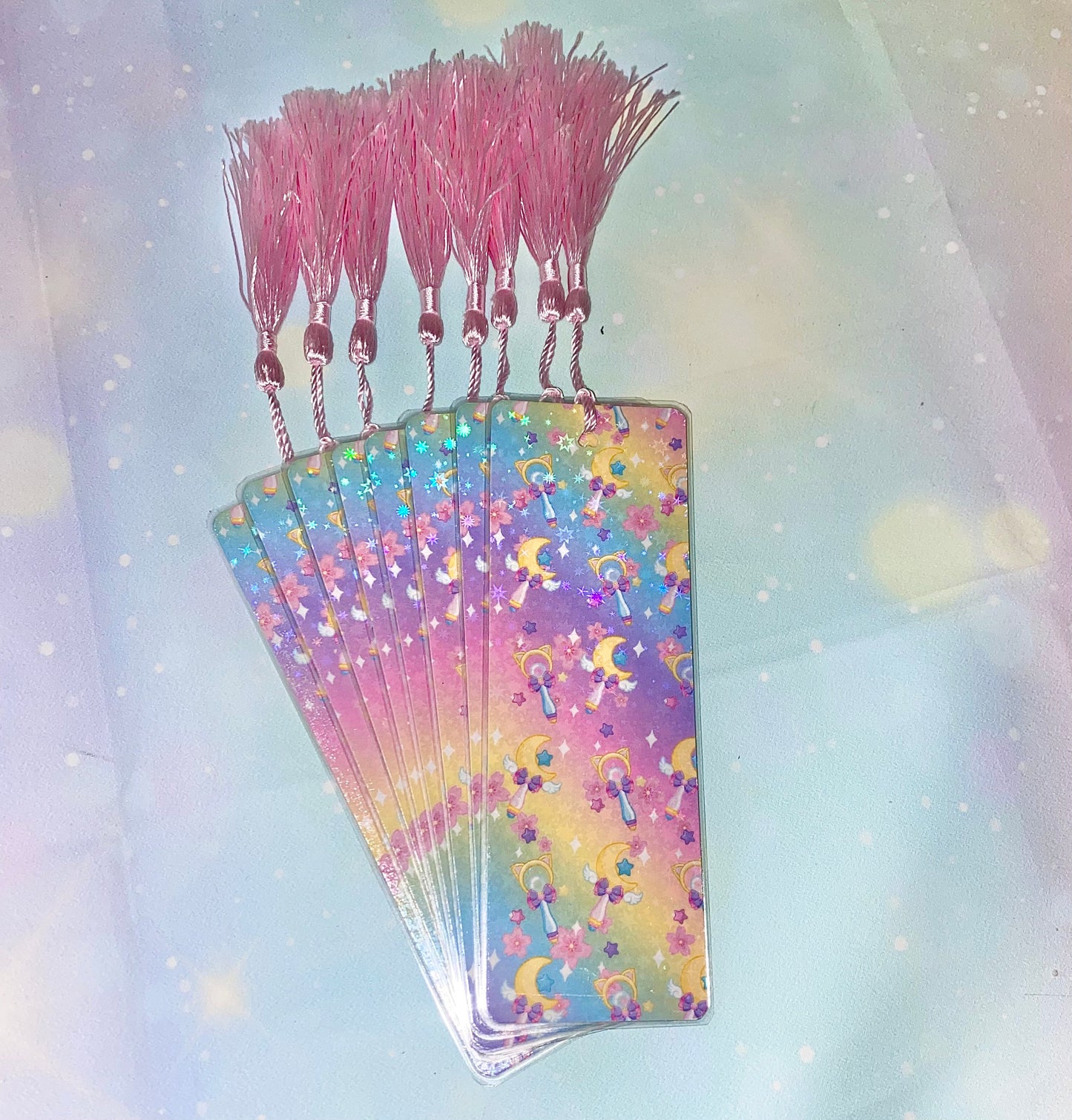 Kawaii Girl Bookmark | Rainbow bookmarks, magical girl bookmarks, cute bookmarks, kawaii bookmarks