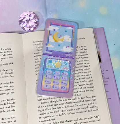 Pastel Flip Phone Bookmark | cute bookmarks, phone bookmarks, Kawaii bookmarks, unique bookmarks, pink bookmarks, book lovers