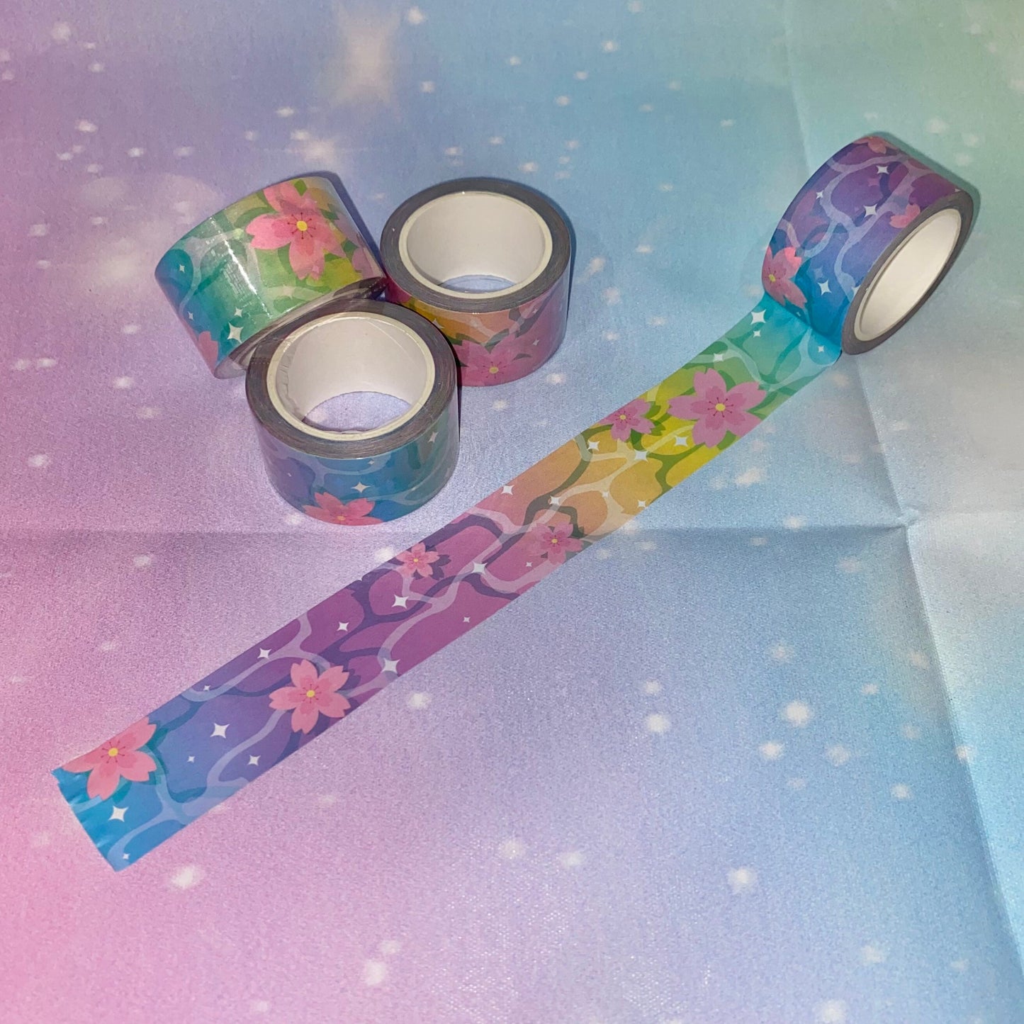 Rainbow Waves Washi Tape | rainbows, rainbow Washi tape, girly Washi tape, Washi tape