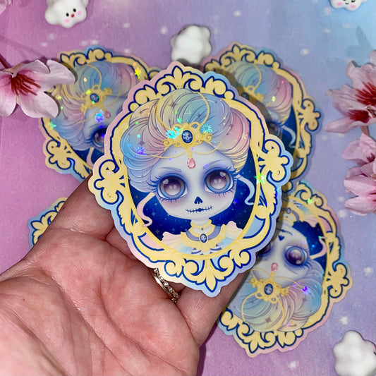Victorian Death | Victorian cameo, girly stickers, Kawaii stickers, skeleton stickers, skeletons, skeleton cameo