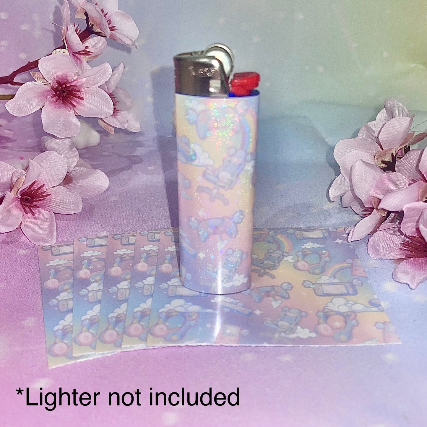 Gamer Lighter Wrap | gamer lighter wrap, Kawaii lighter wraps, lighter wraps, gamer girl art, girly stickers, Kawaii, stickers