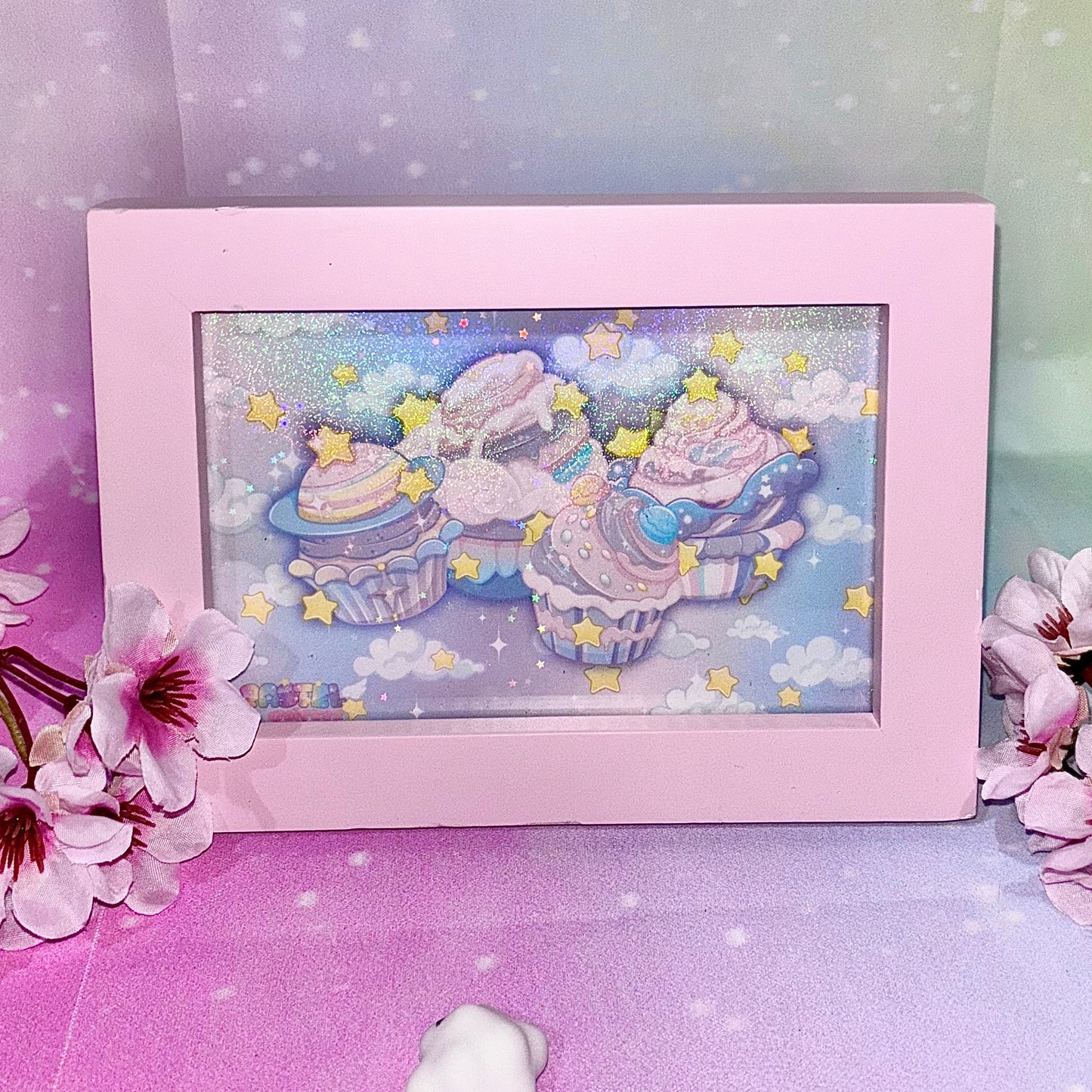 Celestial Cupcakes print | cupcakes, cupcake art, galaxy art, Kawaii art