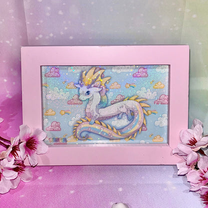 Year of the Dragon print | dragons, dragon art, pastel rainbow art, Kawaii art
