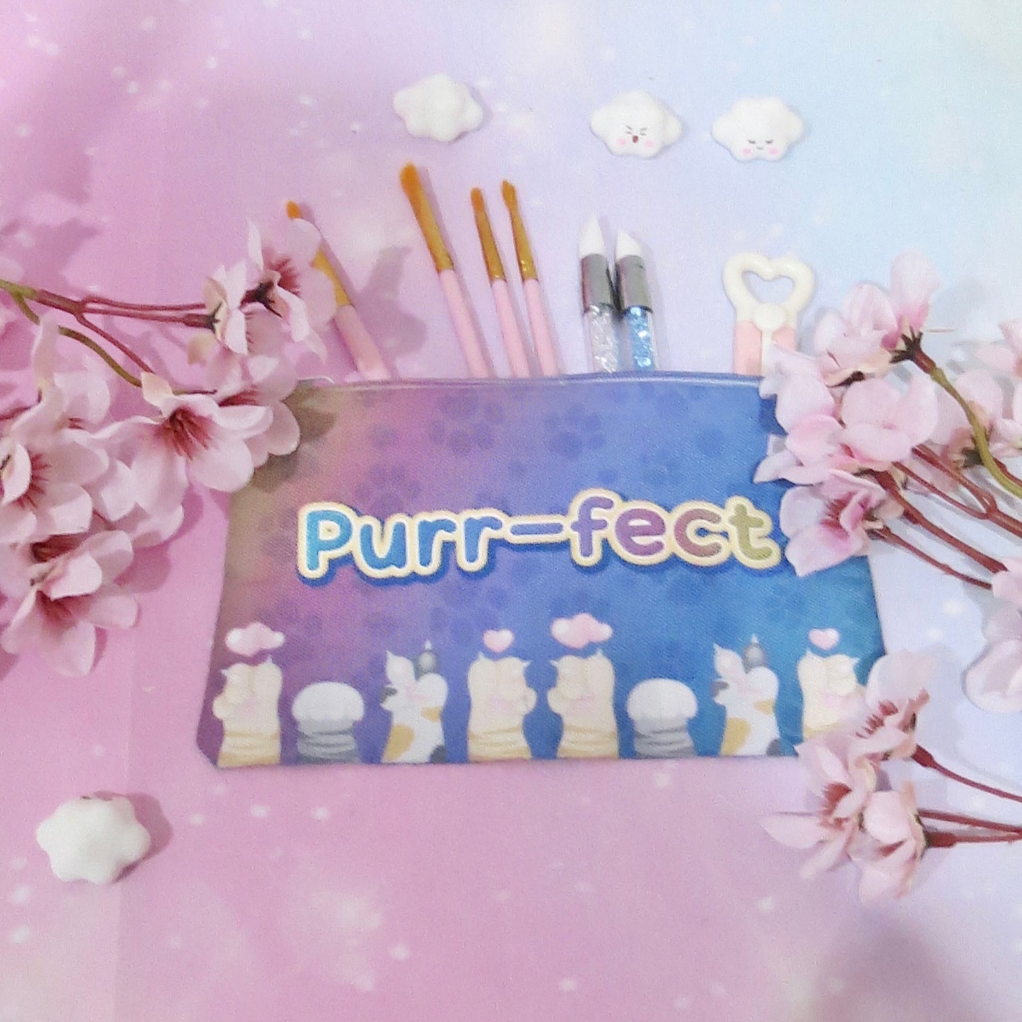 Purr-fect Make-up Bag | make-up bag, makeup bags, cat moms, cat lovers, makeup pouch