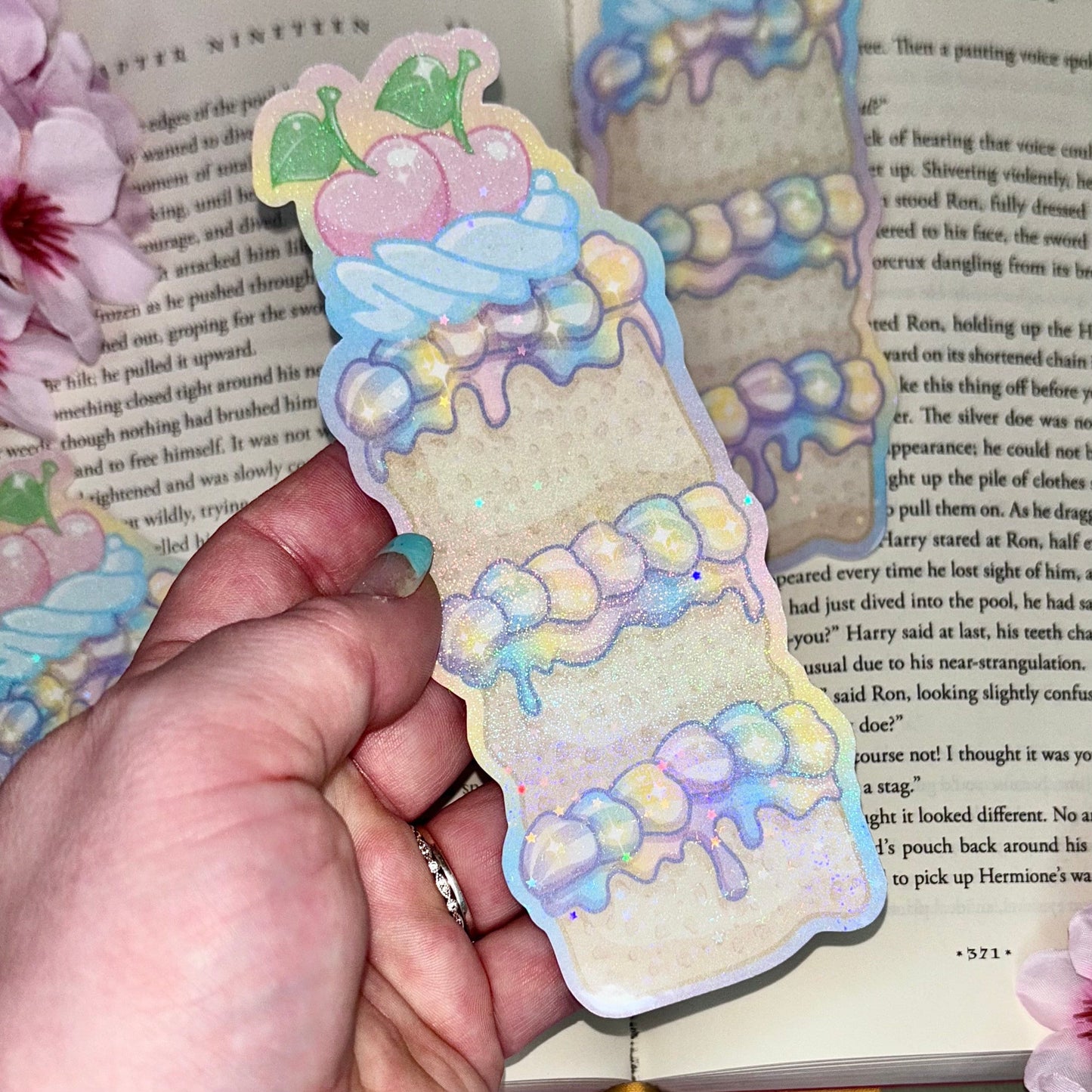 Cake Cutout Bookmark | cute bookmarks, cake bookmarks, Kawaii bookmarks, unique bookmarks, pink bookmarks, book lovers