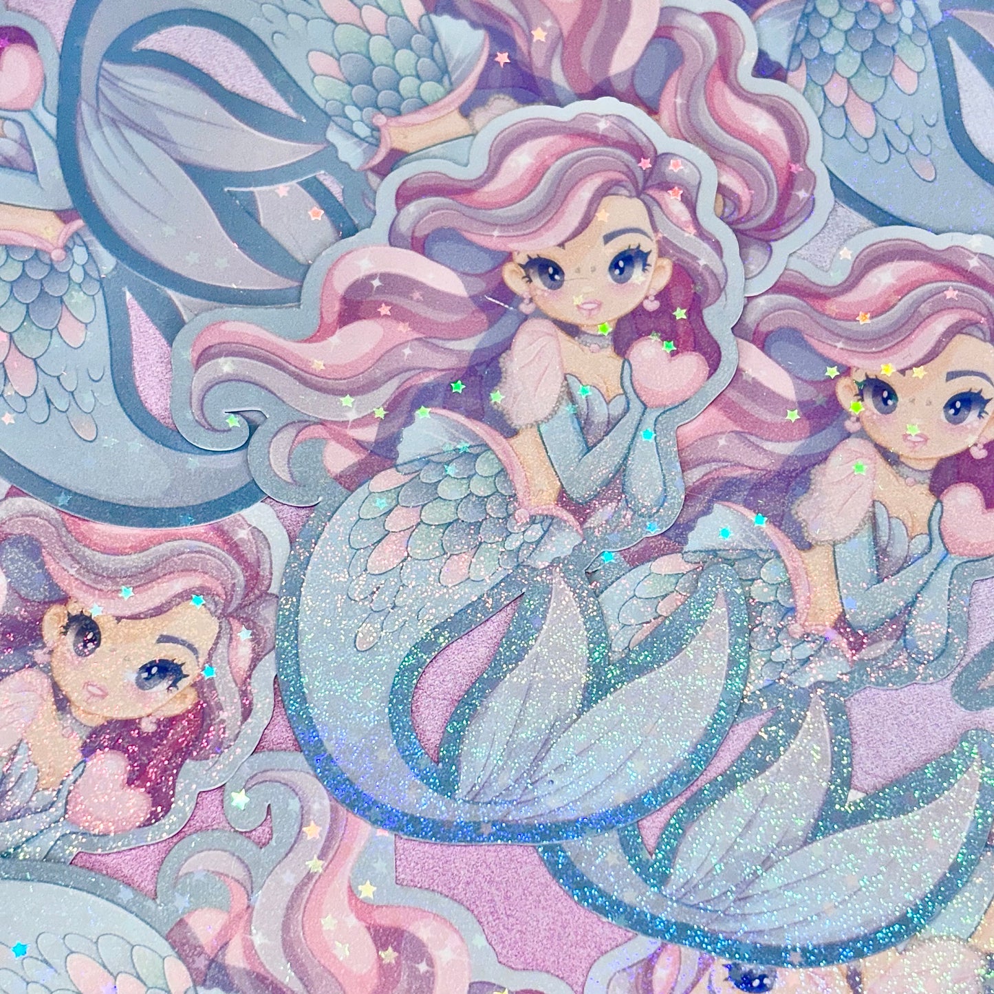 Celestial Stella | mermaid stickers, mermaids, kawaii stickers, girly stickers, tumbler stickers