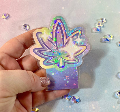 Pastel Leaf Magnetic Bookmark | cute weed bookmarks, weed bookmarks, cannabis bookmarks, weed leaf, kawaii bookmarks, stoner girls